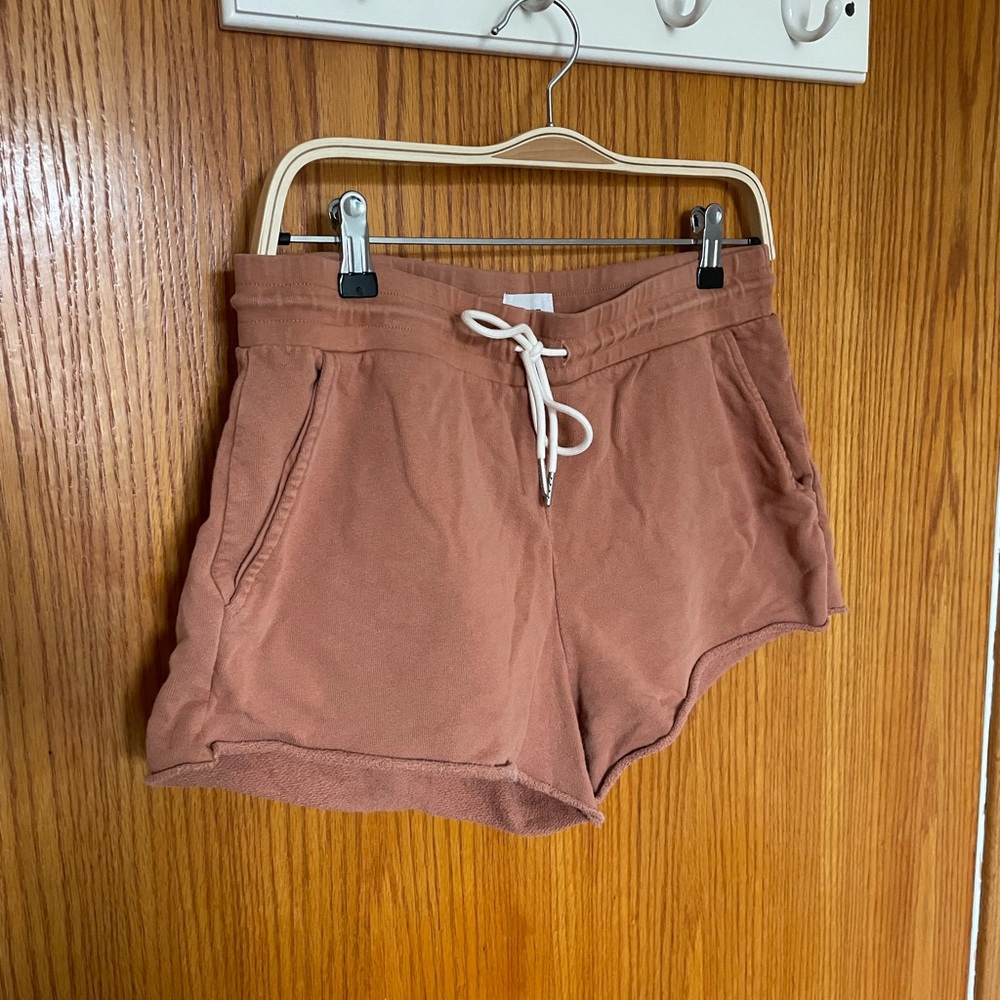 Mate the Label bundle of two organic terry shorts, size medium.